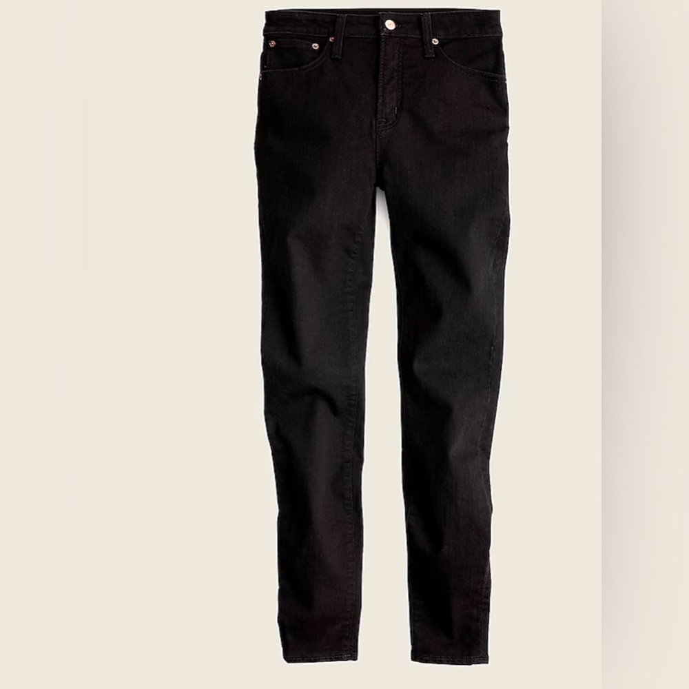 J. Crew toothpick Black Denim Jeans